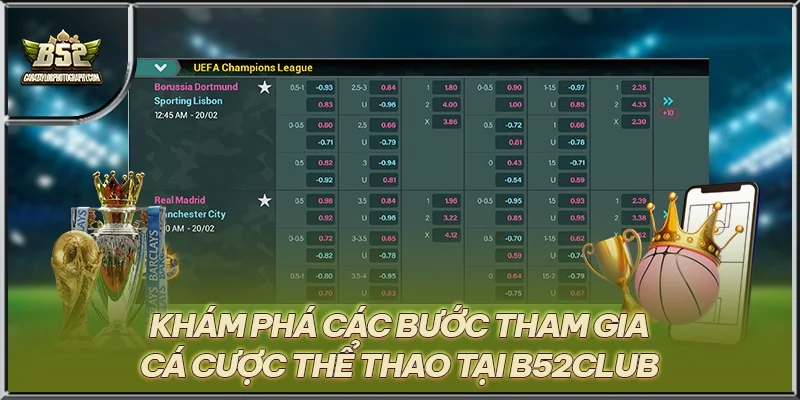 Khám phá các bước tham gia cá cược thể thao tại B52CLUB